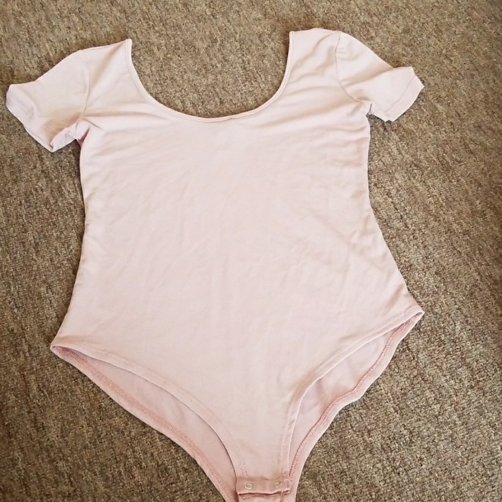 Pink forever 21 bodysuit